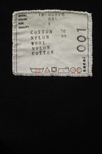 Sacai Navy Embroidered Logo Hoodie Size 1
