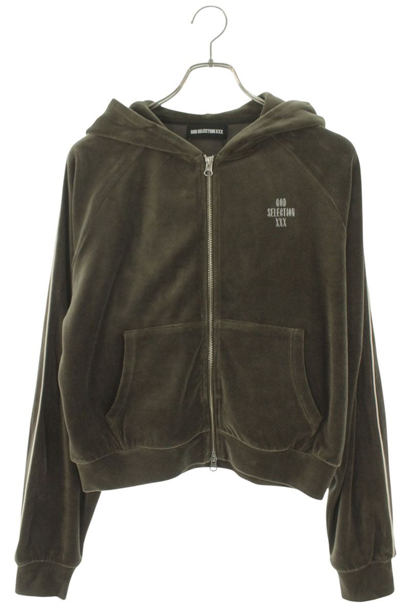 Japanese Brand GOD SELECTION XXX Olive Zip Hoodie Size FREE