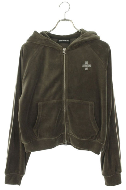 Japanese Brand GOD SELECTION XXX Olive Zip Hoodie Size FREE