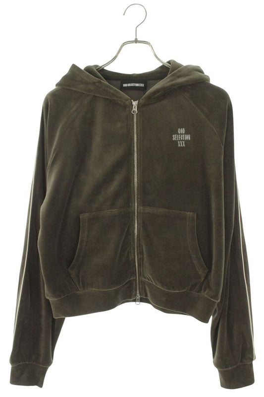 Japanese Brand GOD SELECTION XXX Olive Zip Hoodie Size FREE