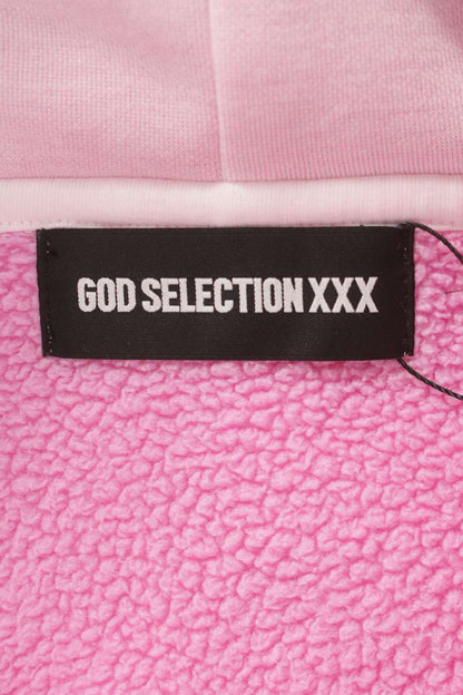 Japanese Brand Pink Pigment Logo Hoodie Size FREE