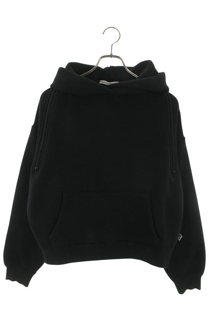 Alexander Wang Zip Design Pullover Hoodie Black Size XS