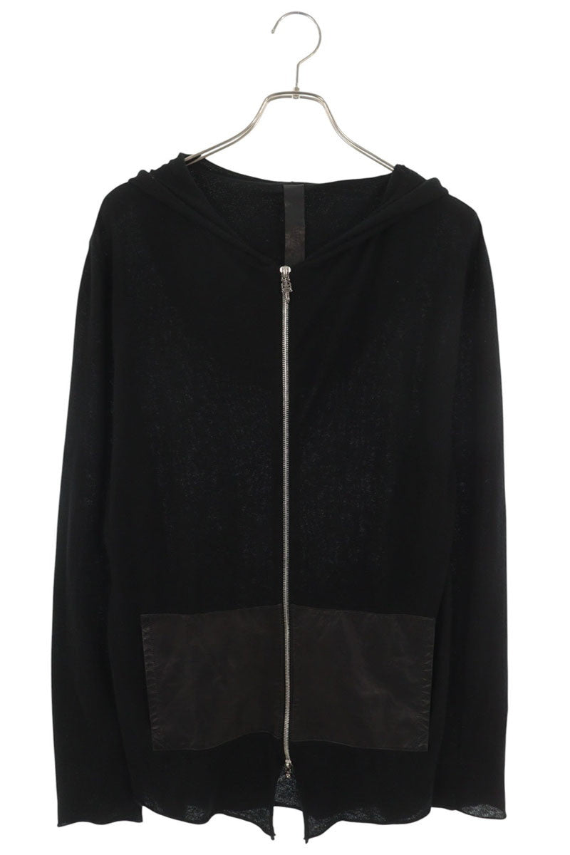 Chrome Hearts Cashmere Nylon Dagger Zip Long Hoodie Size S