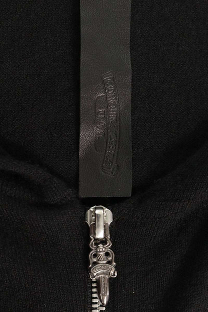 Chrome Hearts Cashmere Nylon Dagger Zip Long Hoodie Size S