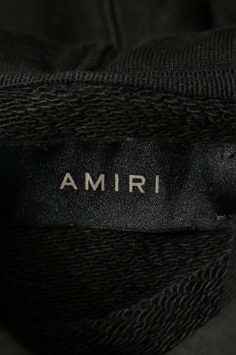 Amiri MA Hollywood Logo Cropped Pullover Hoodie Size S