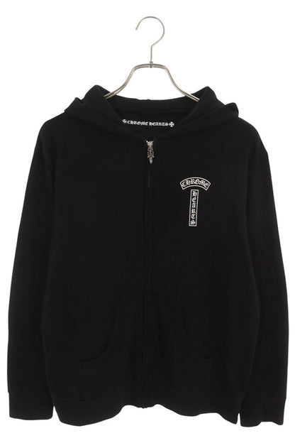 Chrome Hearts Back Horseshoe T-Bar Logo Zip Hoodie Size S