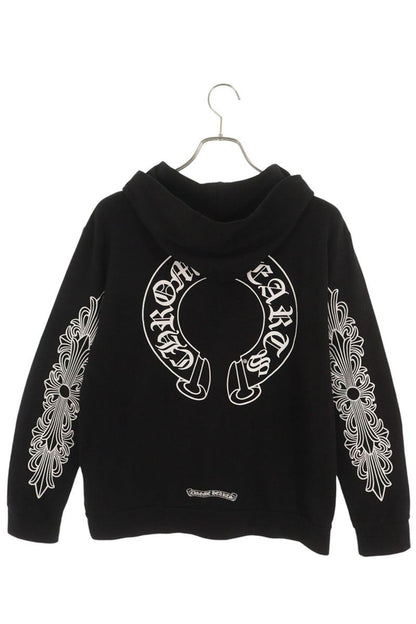 Chrome Hearts Back Horseshoe T-Bar Logo Zip Hoodie Size S
