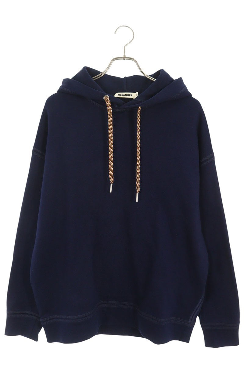 JILSANDER Multi Cord Cotton Pullover Hoodie Navy Size S