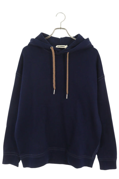 JILSANDER Multi Cord Cotton Pullover Hoodie Navy Size S