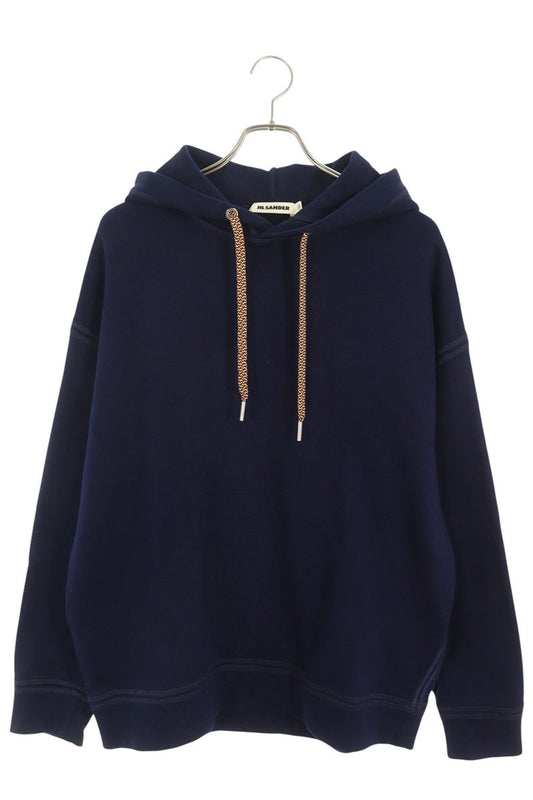 JILSANDER Multi Cord Cotton Pullover Hoodie Navy Size S