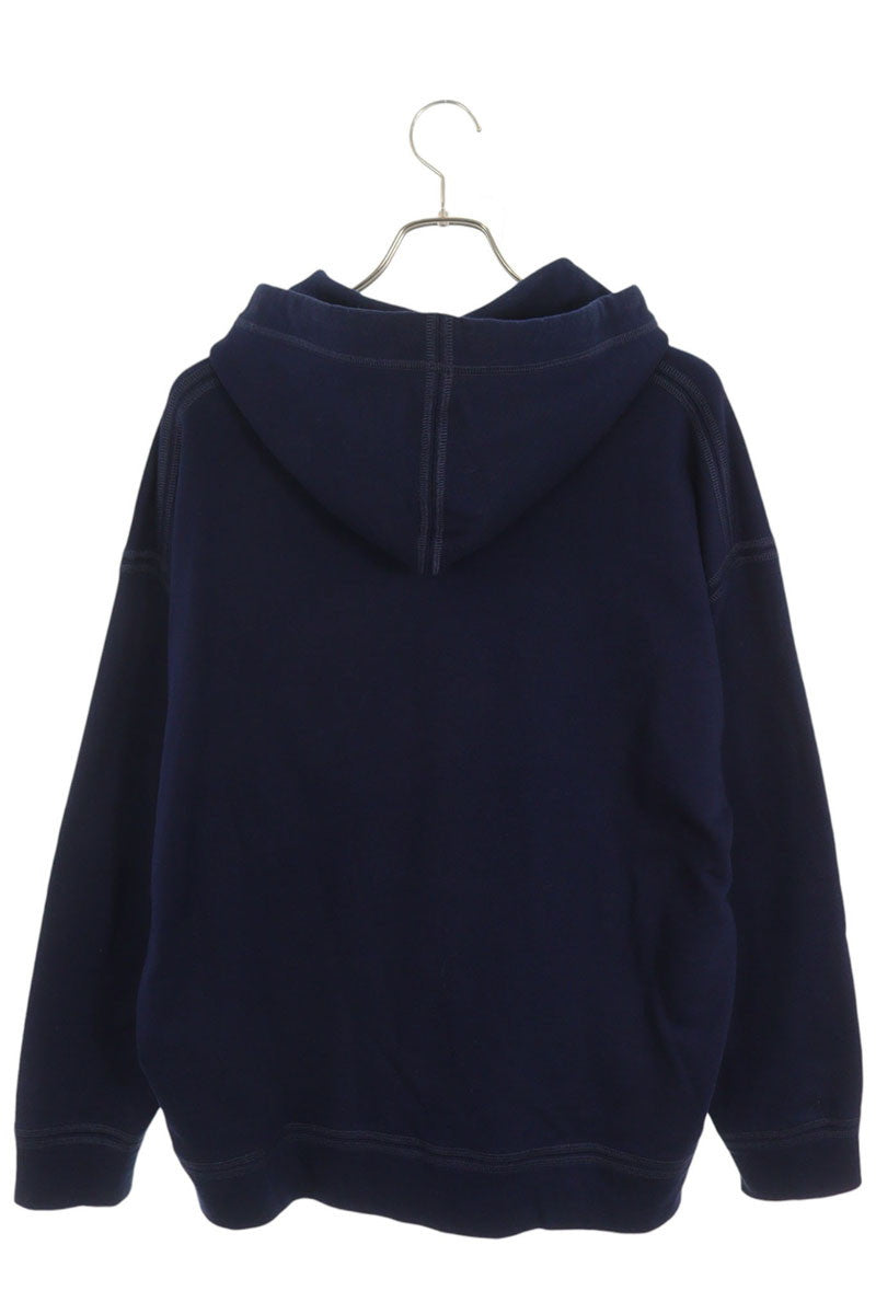 JILSANDER Multi Cord Cotton Pullover Hoodie Navy Size S