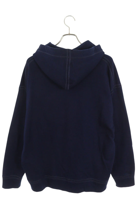 JILSANDER Multi Cord Cotton Pullover Hoodie Navy Size S