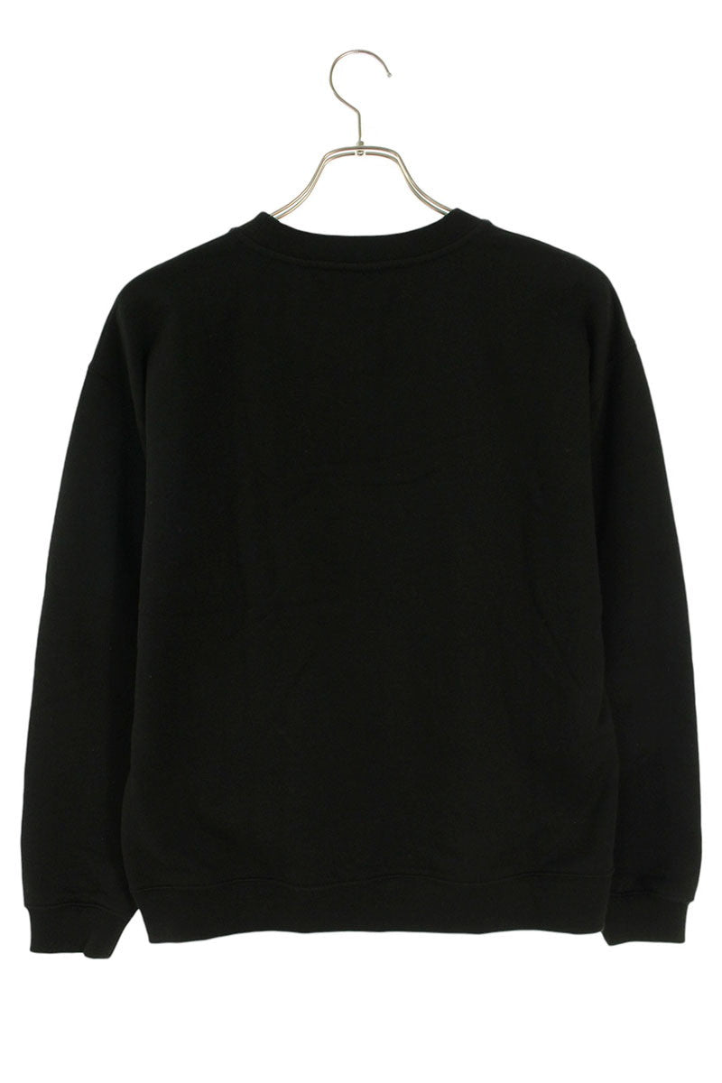Kenzo Embroidered Logo Cotton Sweatshirt Black Red Size S