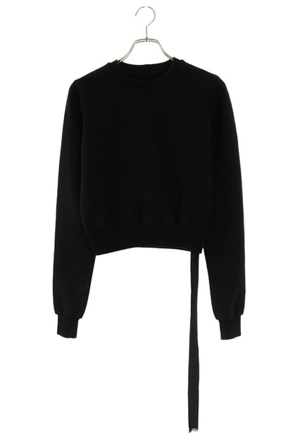 Rick Owens DRKSHDW Cropped Cotton Sweatshirt Black Size XS