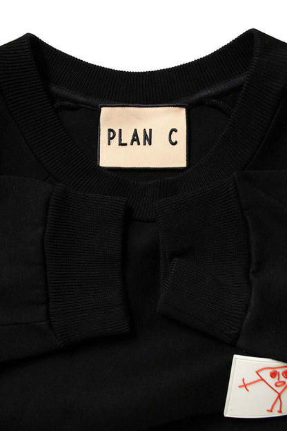 Plan C Black Patch Design Sweatshirt Size L