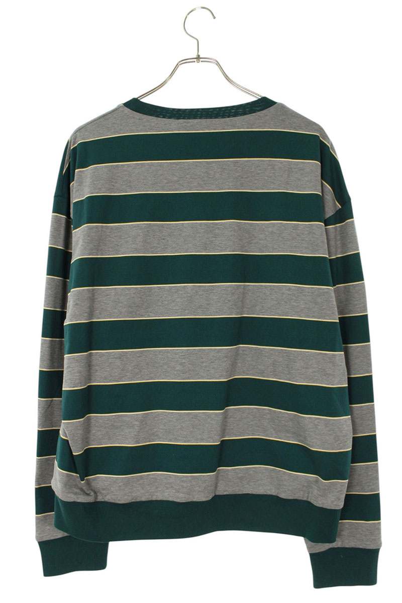 Miu Miu 26SS Stripe Jersey Green Yellow Sweatshirt Size M