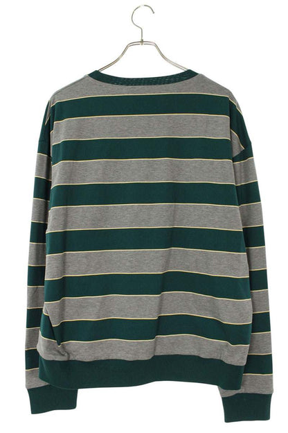 Miu Miu 26SS Stripe Jersey Green Yellow Sweatshirt Size M