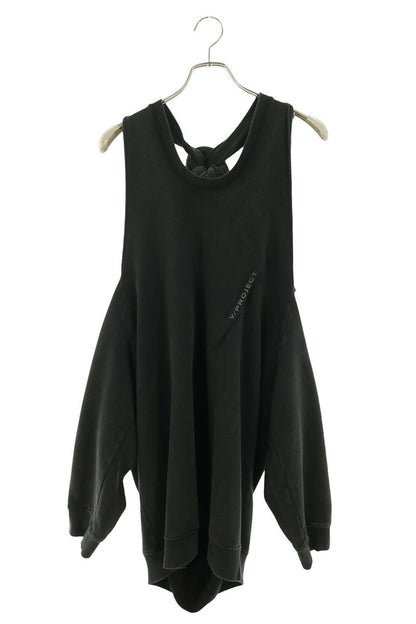 Y/Project Drawstring Asymmetrical Sweatshirt Gray Size S