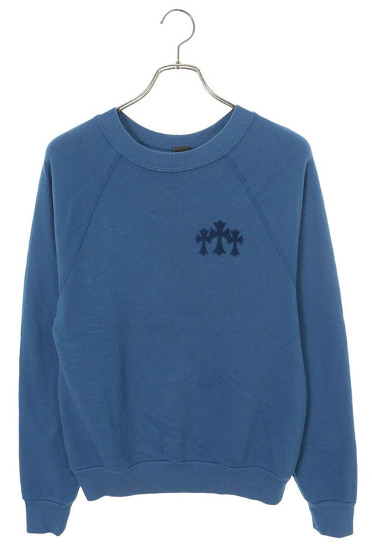 Chrome Hearts Y NOT Flocky Cemetery Blue Sweatshirt Size S