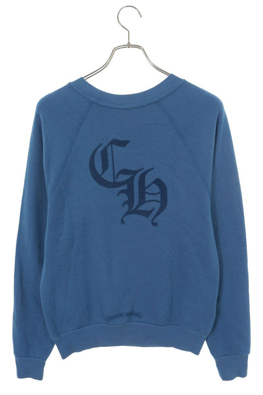 Chrome Hearts Y NOT Flocky Cemetery Blue Sweatshirt Size S