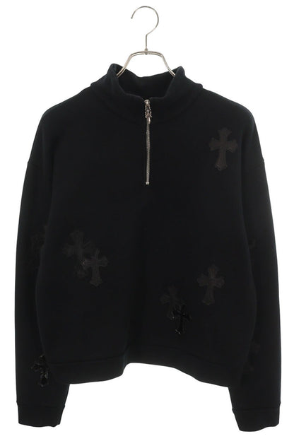 Chrome Hearts Pony Hair Cross Half-Zip Sweatshirt Size XS
