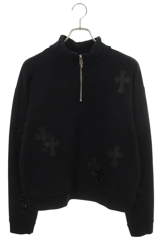 Chrome Hearts Pony Hair Cross Half-Zip Sweatshirt Size XS