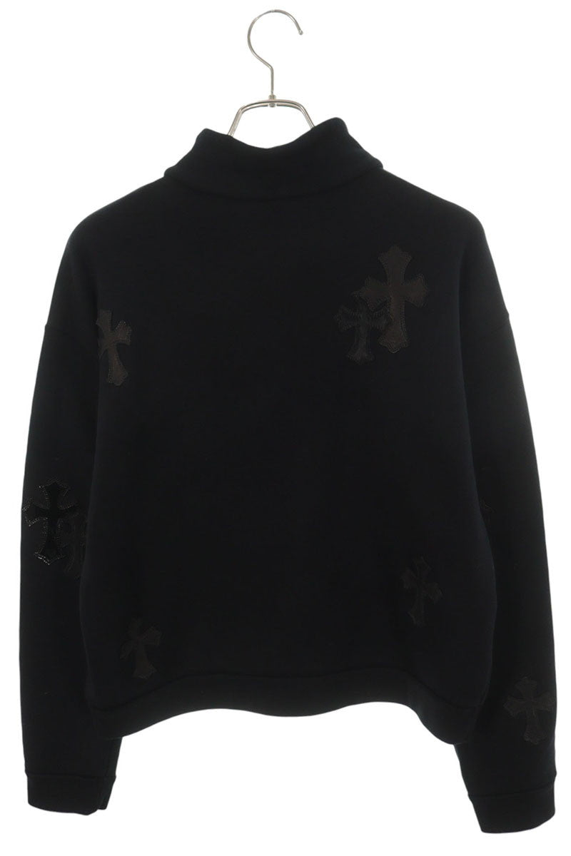 Chrome Hearts Pony Hair Cross Half-Zip Sweatshirt Size XS