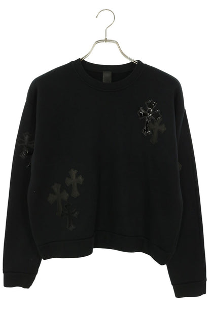 Chrome Hearts Y NOT Cross Patch Sweatshirt Black Size S
