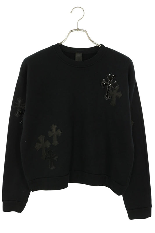 Chrome Hearts Y NOT Cross Patch Sweatshirt Black Size S