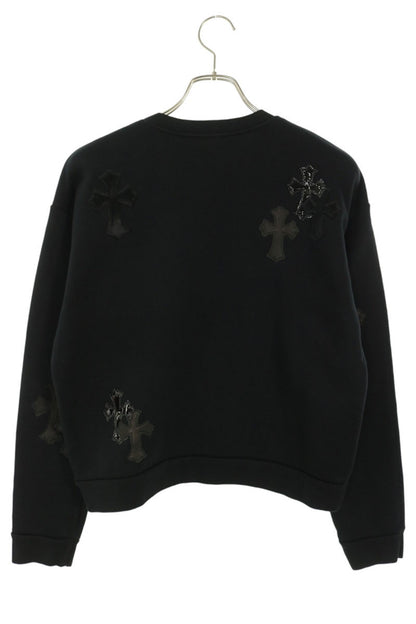 Chrome Hearts Y NOT Cross Patch Sweatshirt Black Size S