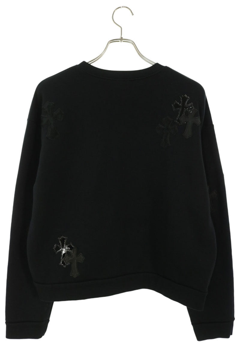 Chrome Hearts Y NOT Cross Patch Sweatshirt Black Size M