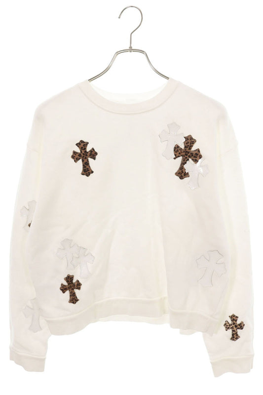 Chrome Hearts Y NOT Calf Hair Cross Patch Sweatshirt Size M