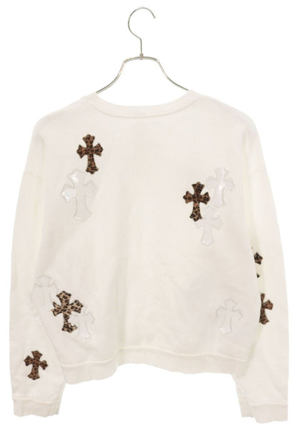 Chrome Hearts Y NOT Calf Hair Cross Patch Sweatshirt Size M