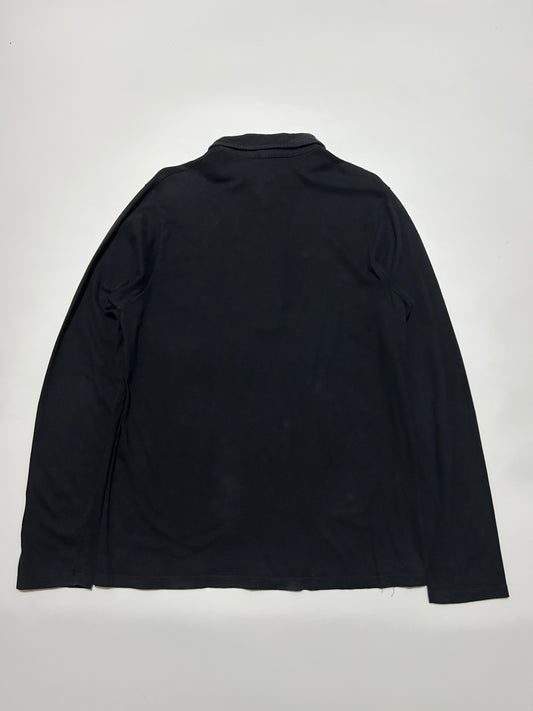 A.P.C. 1990s Black Cotton Polo Shirt
