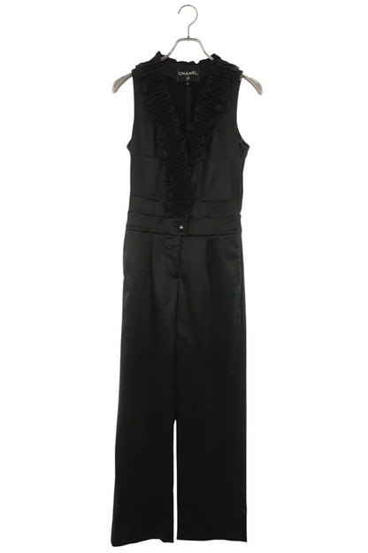 Chanel Coco Mark Button Nylon Jumpsuit Size 36