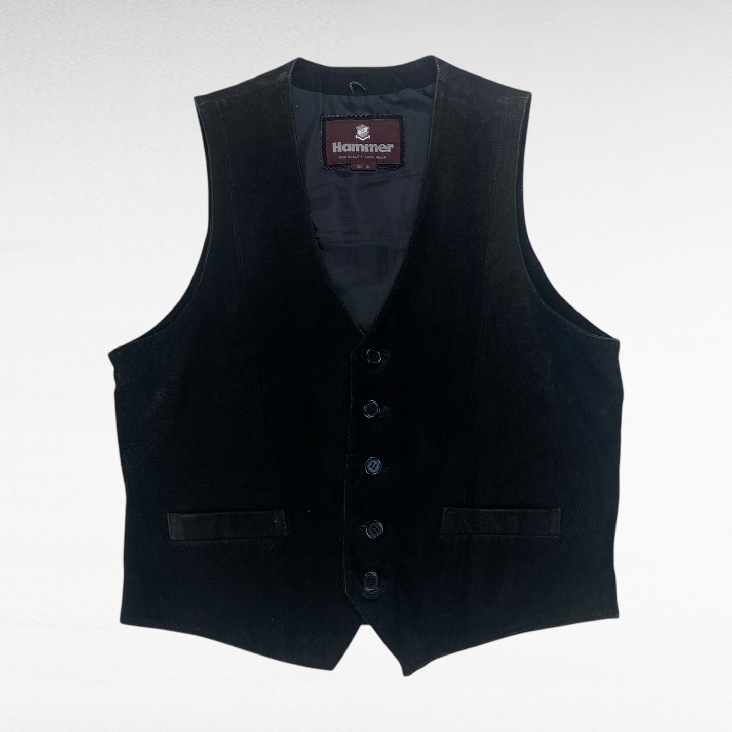 Hammer Leather Vest Black Size L