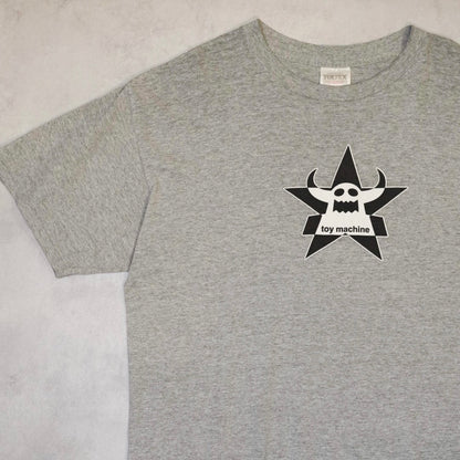 Toy Machine 90s Skate Gray T-Shirt Size XL