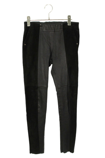 Chrome Hearts Cross Ball Suede Panel Leather Pants Size 26