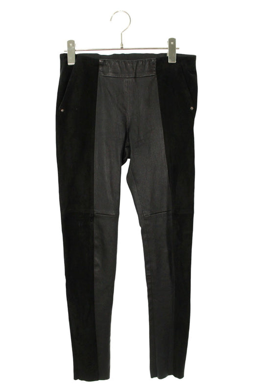 Chrome Hearts Cross Ball Suede Panel Leather Pants Size 26