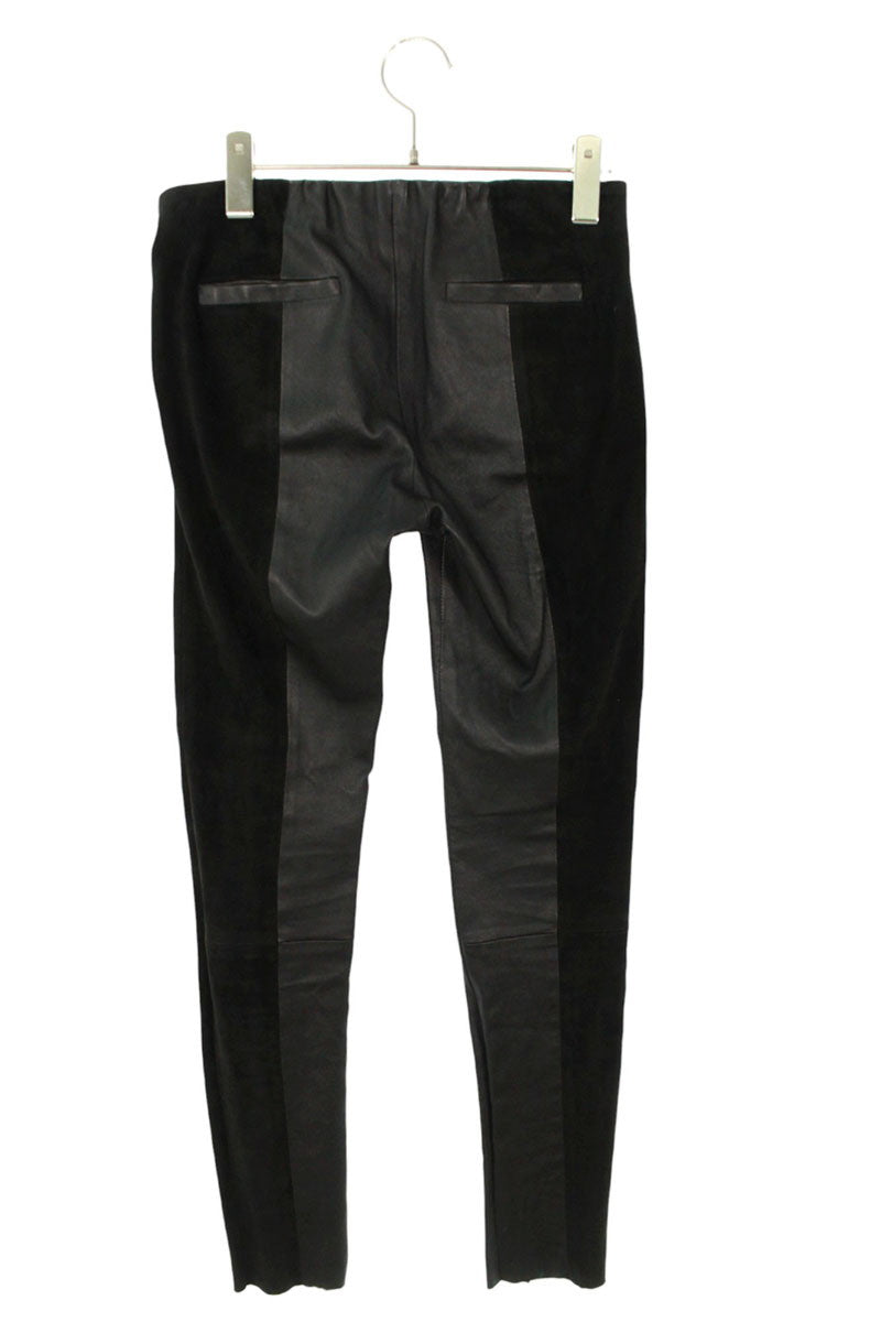 Chrome Hearts Cross Ball Suede Panel Leather Pants Size 26