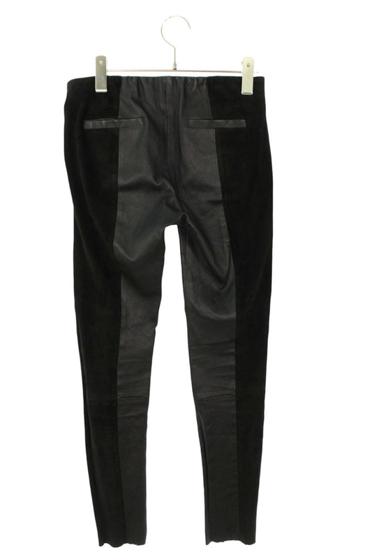 Chrome Hearts Cross Ball Suede Panel Leather Pants Size 26