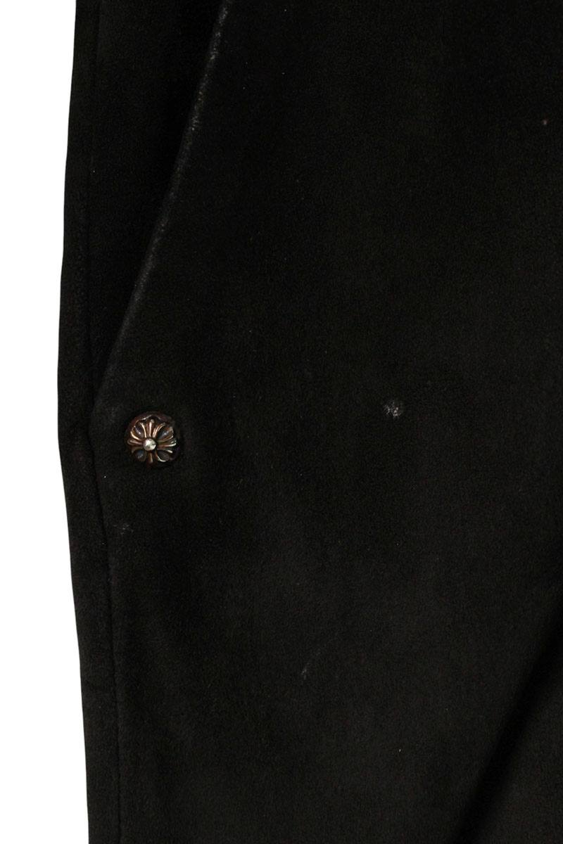 Chrome Hearts Cross Ball Suede Panel Leather Pants Size 26