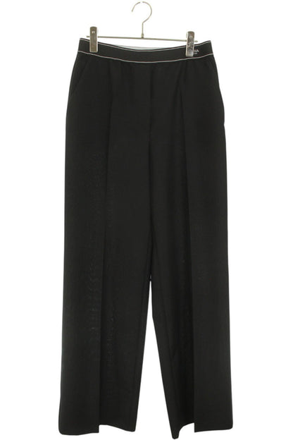 Prada Waist Logo Embroidered Mohair Wool Slacks Size 42