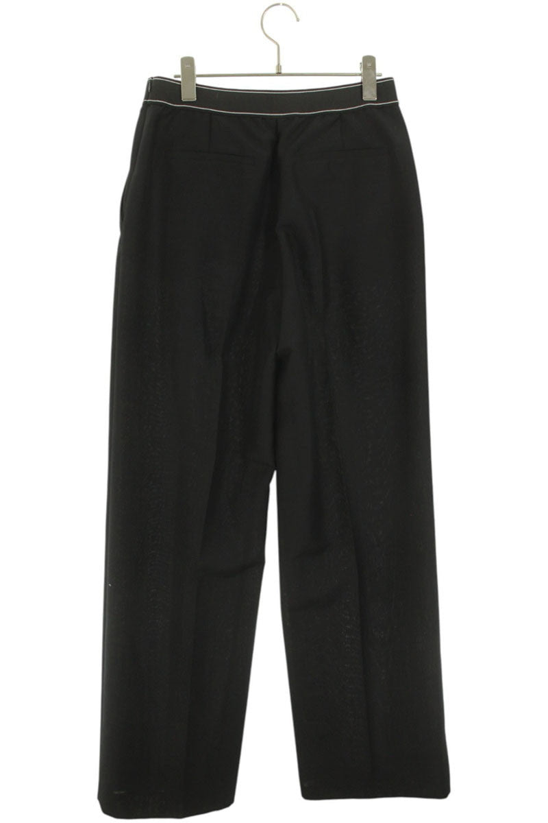 Prada Waist Logo Embroidered Mohair Wool Slacks Size 42