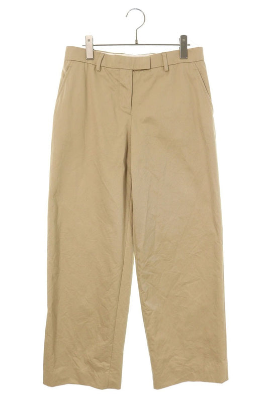 Miu Miu Beige Back Logo Embroidered Chino Pants Size 38