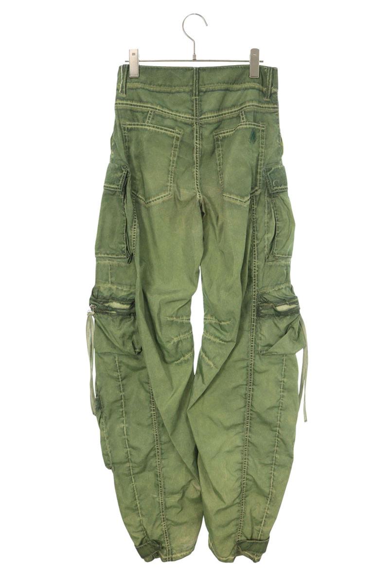 The Attico Khaki Polyester Cargo Pants Size 36