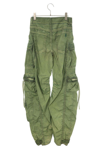 The Attico Khaki Polyester Cargo Pants Size 36