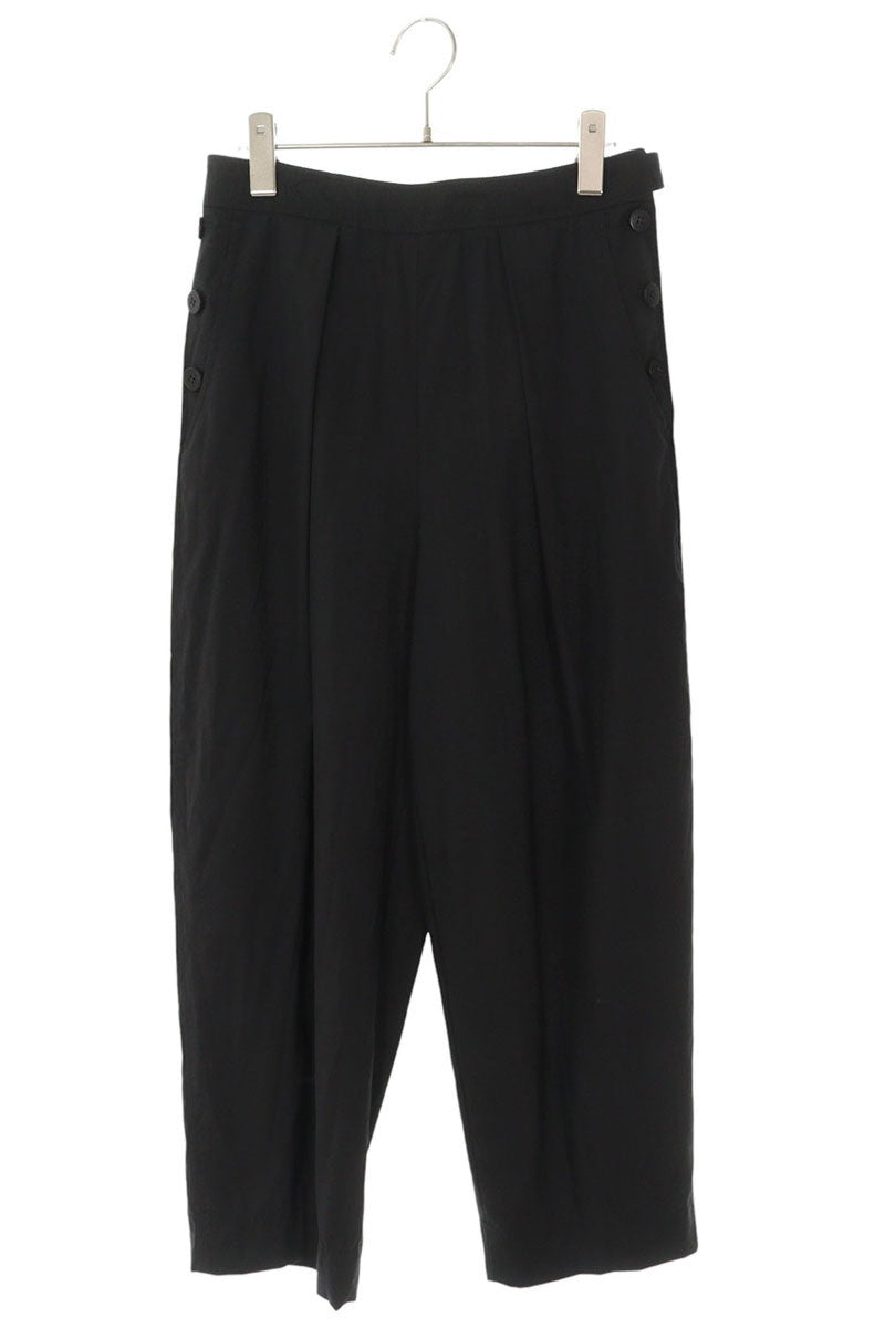 Hermes Black Back Ring Belt Wool Pants Size 36