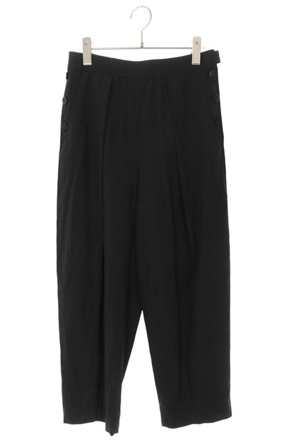 Hermes Black Back Ring Belt Wool Pants Size 36