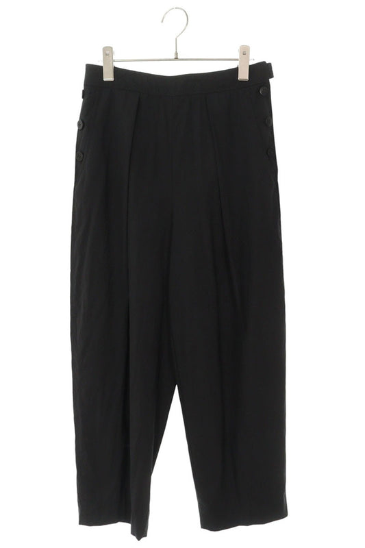 Hermes Black Back Ring Belt Wool Pants Size 36